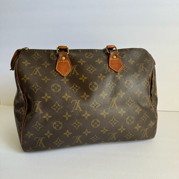 SOLDLouis Vuitton Speedy 30 Bag Vintage LV Monogram Canvas Top Handle Soft Purse - Picture 7 of 14